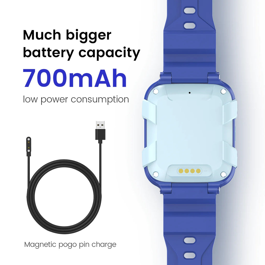 Wholesale Custom DH15 Kids Smart Watch for Ages 6-14 Square GPS 4G SIM Card Waterproof IP67 Video Call GPS Camera Boys Girls