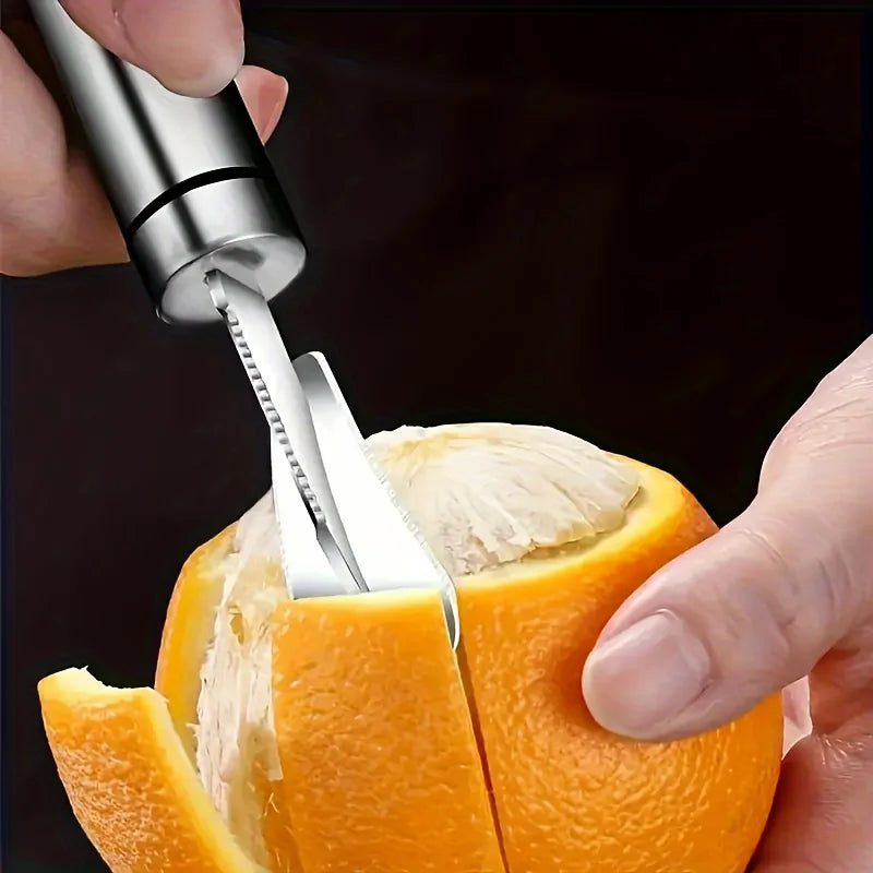 Peeling Artifact, Stainless Steel Lemon Peeler, Orange Peeler Tool With Handle, Kitchen Small Tool