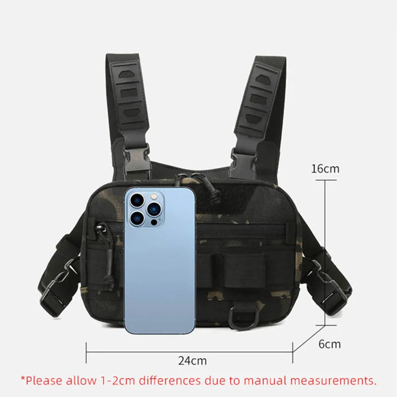 Fishing Chest Bag Men's Tactical Bags Waterproof Climbing Camping Backpacks Outdoor Travel Vest Backpack Fanny Pack Cycling Sack