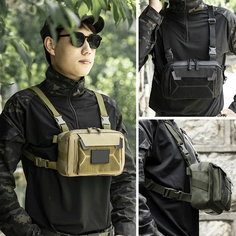 Fishing Chest Bag Men's Tactical Bags Waterproof Climbing Camping Backpacks Outdoor Travel Vest Backpack Fanny Pack Cycling Sack