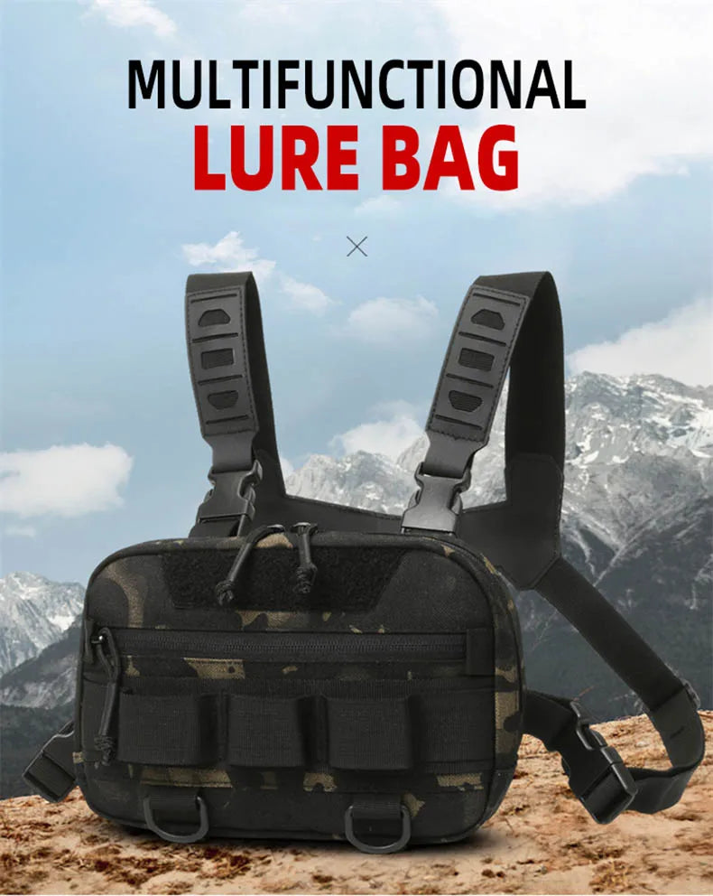 Fishing Chest Bag Men's Tactical Bags Waterproof Climbing Camping Backpacks Outdoor Travel Vest Backpack Fanny Pack Cycling Sack
