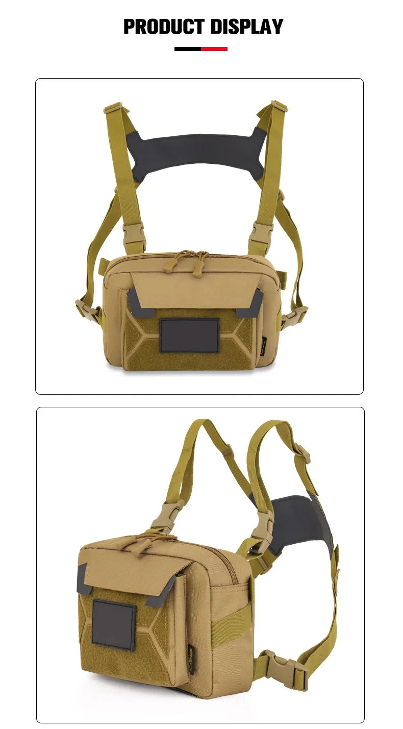 Fishing Chest Bag Men's Tactical Bags Waterproof Climbing Camping Backpacks Outdoor Travel Vest Backpack Fanny Pack Cycling Sack