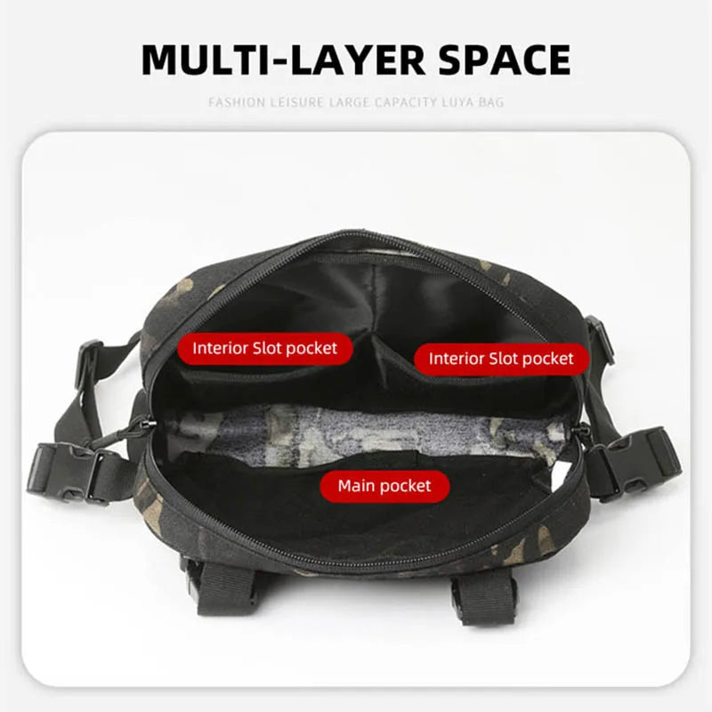 Fishing Chest Bag Men's Tactical Bags Waterproof Climbing Camping Backpacks Outdoor Travel Vest Backpack Fanny Pack Cycling Sack