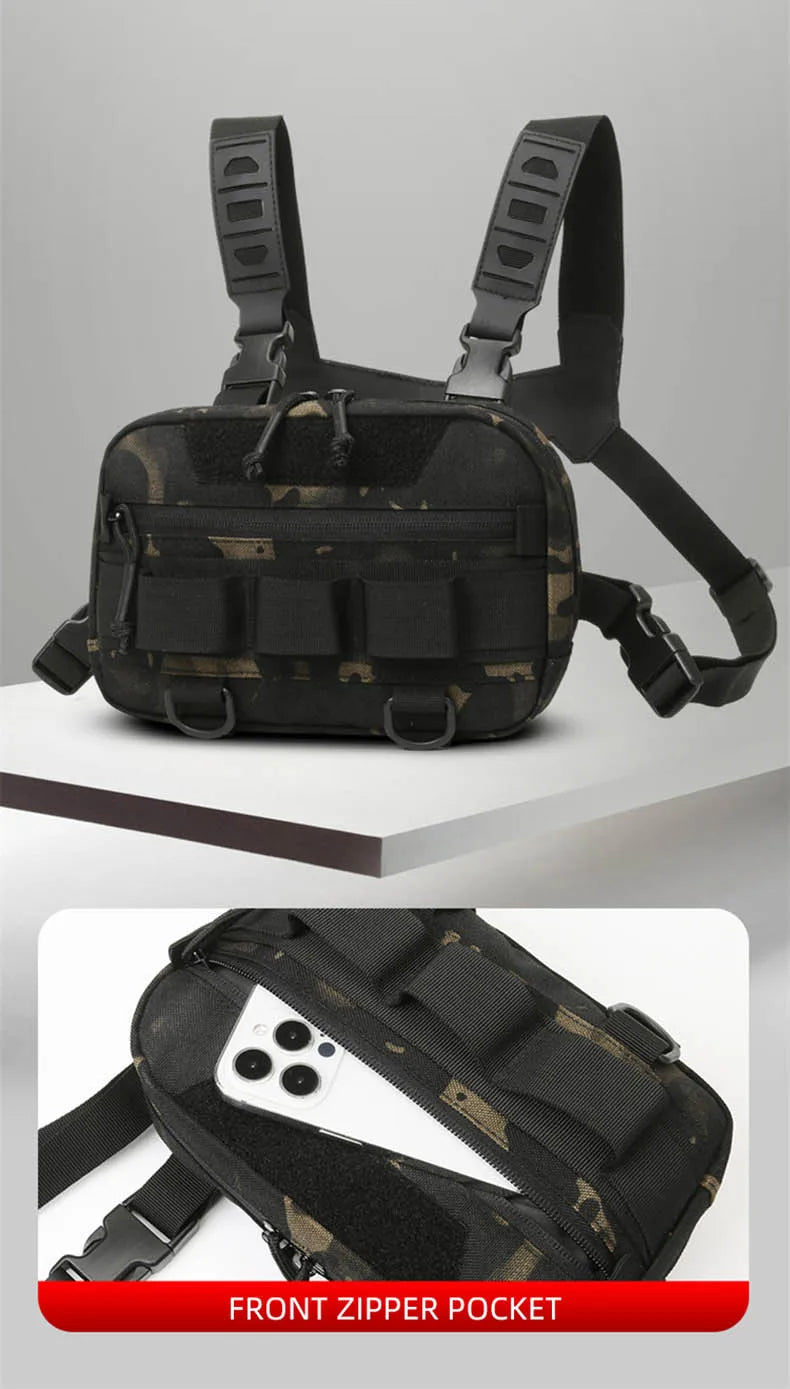 Fishing Chest Bag Men's Tactical Bags Waterproof Climbing Camping Backpacks Outdoor Travel Vest Backpack Fanny Pack Cycling Sack