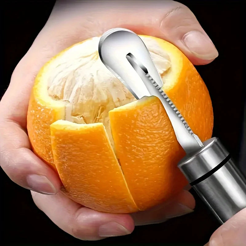 Peeling Artifact, Stainless Steel Lemon Peeler, Orange Peeler Tool With Handle, Kitchen Small Tool